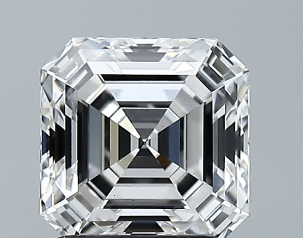 Lab-Grown 1.65 Carat Asscher Cut Diamond color E Clarity VS1 With GIA Certificate, precious stones, engagement diamonds