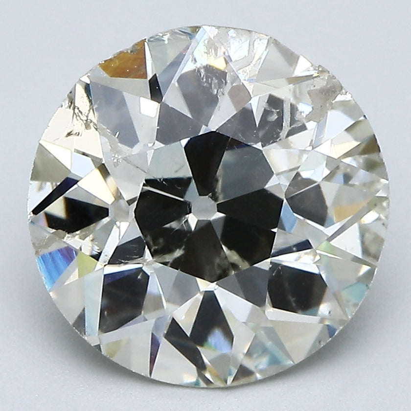 3.83 Carat Old European Cut Diamond color L Clarity I1, natural diamonds, precious stones, engagement diamonds