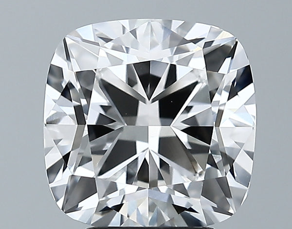 Lab-Grown 3.58 Carat Square Cushion Cut Diamond color E Clarity VS1, precious stones, engagement diamonds