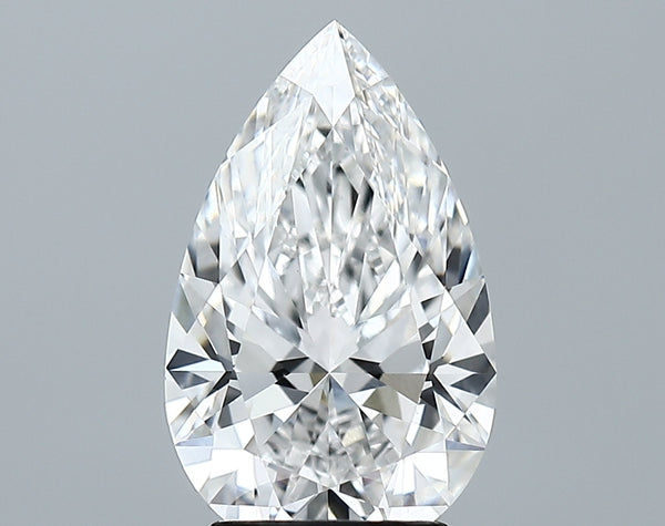 Lab-Grown 3.00 Carat Pear Shape Diamond color E Clarity VVS2 With GIA Certificate, precious stones, engagement diamonds