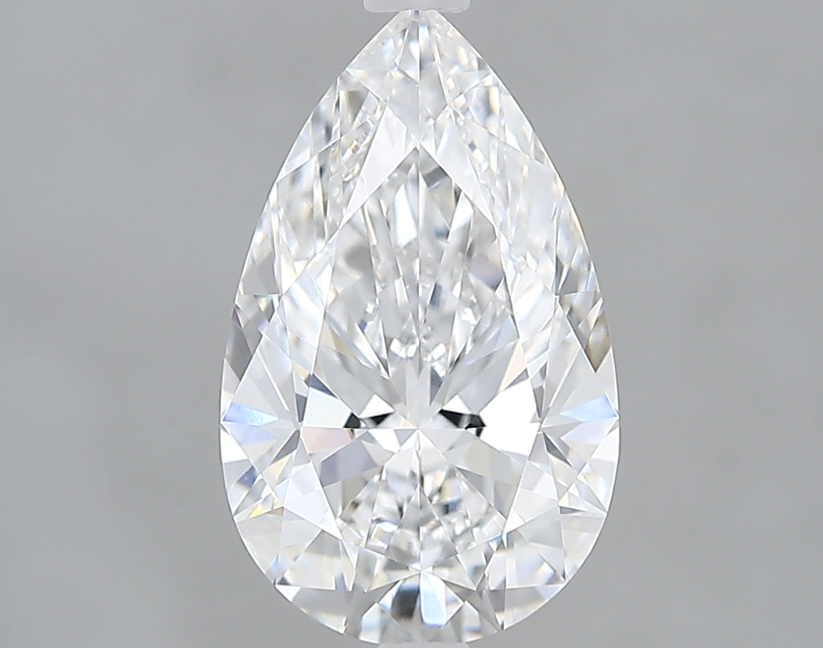 Lab-Grown 2.10 Carat Pear Shape Diamond color D Clarity VVS2 With GIA Certificate, precious stones, engagement diamonds
