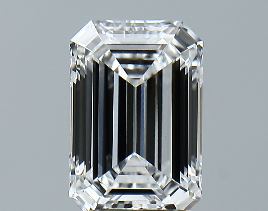 Lab-Grown 2.44 Carat Emerald Cut Diamond color D Clarity VVS2, precious stones, engagement diamonds