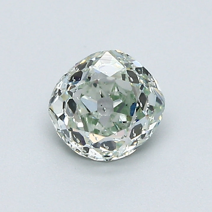 0.74 Carat Old Miner Cut Diamond color Fancy Light  Green Clarity SI1, natural diamonds, precious stones, engagement diamonds