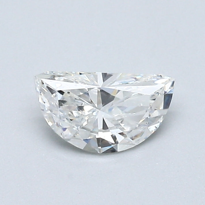 0.48 Carat Half Moon Shape Natural Mined Diamond D Color VS2 Clarity With GIA Certificate, natural diamonds, precious stones, engagement diamonds