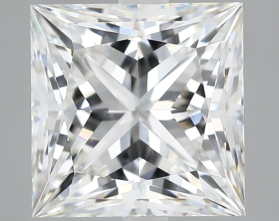 Lab-Grown 4.66 Carat Princess Cut Diamond color E Clarity VVS2, precious stones, engagement diamonds