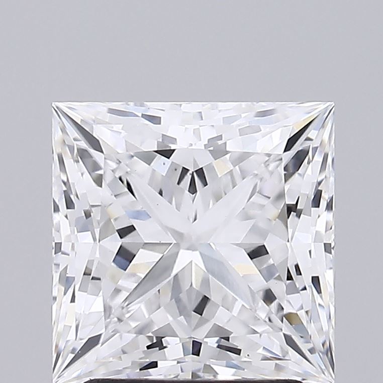 Lab-Grown 2.42 Carat Princess Cut Diamond color E Clarity VS1 With GIA Certificate, precious stones, engagement diamonds