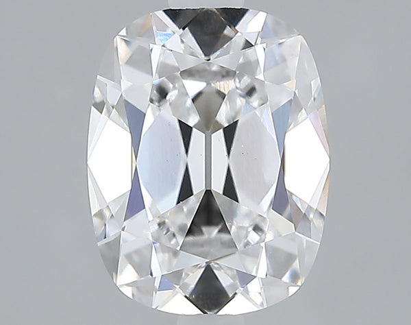 Lab-Grown 2.25 Carat Antique Cushion Cut Diamond color E Clarity VS2 With GIA Certificate, precious stones, engagement diamonds