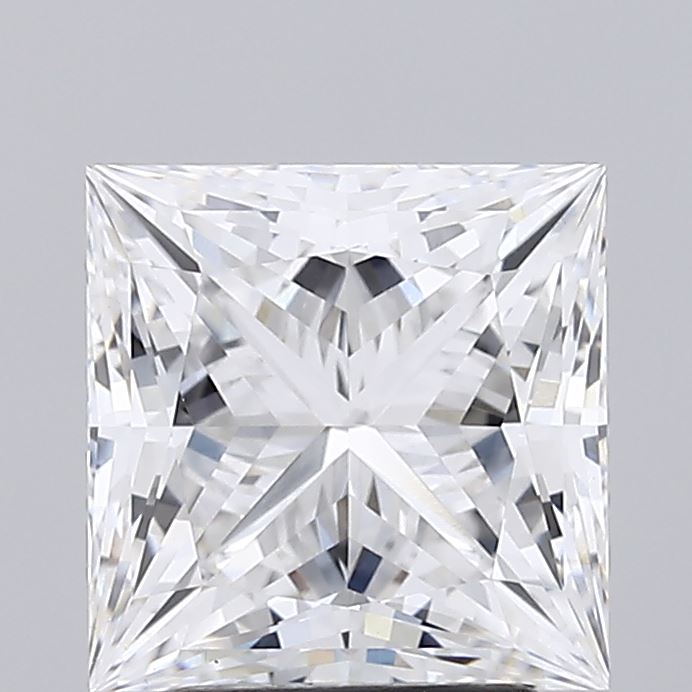 Lab-Grown 3.10 Carat Princess Cut Diamond color E Clarity VS1 With GIA Certificate, precious stones, engagement diamonds
