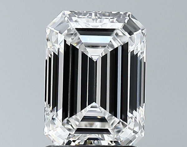 Lab-Grown 1.84 Carat Emerald Cut Diamond color E Clarity VS1 With GIA Certificate, precious stones, engagement diamonds