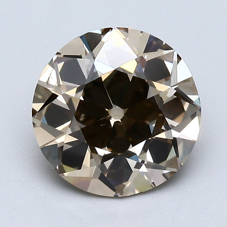 GIA Certified Precious Natural 1.87 Ct Old European Cut Diamond FANCY LIGHT BROWN YELLOW-SI1, natural diamonds, precious stones, engagement diamonds