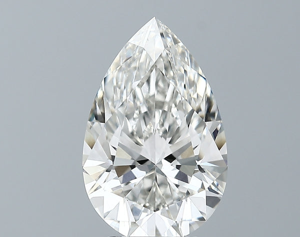 Lab-Grown 3.70 Carat Pear Shape Diamond color H Clarity VS1 With GIA Certificate, precious stones, engagement diamonds