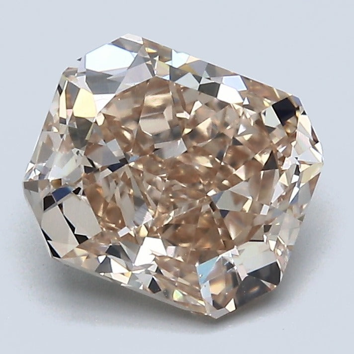 2.02 Carat Radiant Cut Natural Mined Diamond Fancy Brown Orange Color VVS2 Clarity With GIA Certificate, natural diamonds, precious stones, engagement diamonds