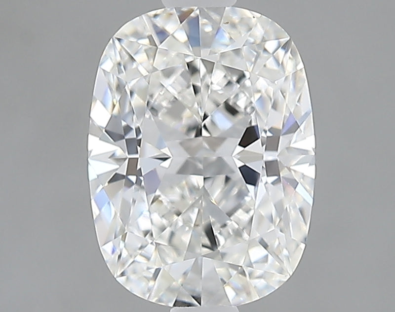 Lab-Grown 1.50 Carat Cushion Modified Brilliant Cut Diamond color F Clarity VVS1, precious stones, engagement diamonds