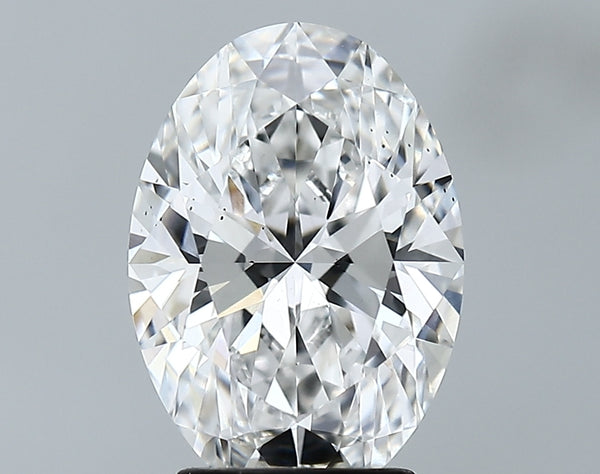 Lab-Grown 3.12 Carat Oval Shape Diamond color E Clarity SI1 With GIA Certificate, precious stones, engagement diamonds