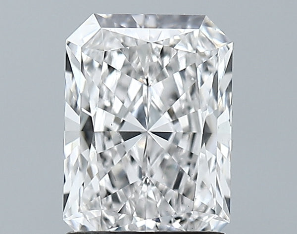 Lab-Grown 1.58 Carat Radiant Cut Diamond color E Clarity VVS2, precious stones, engagement diamonds