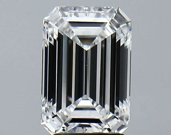 Lab-Grown 2.64 Carat Emerald Cut Diamond color E Clarity VVS2 With GIA Certificate, precious stones, engagement diamonds