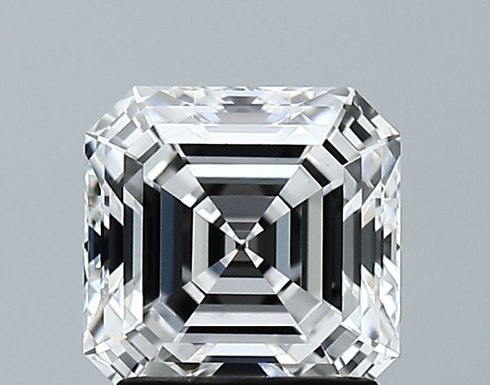 Lab-Grown 1.84 Carat Asscher Cut Diamond color E Clarity VVS2 With GIA Certificate, precious stones, engagement diamonds