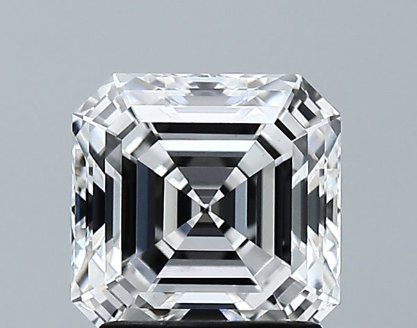 Lab-Grown 1.84 Carat Asscher Cut Diamond color E Clarity VVS2 With GIA Certificate, precious stones, engagement diamonds