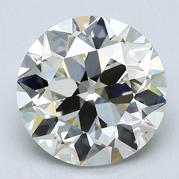 2.33 Carat Old European Cut Diamond color M Clarity SI1, natural diamonds, precious stones, engagement diamonds