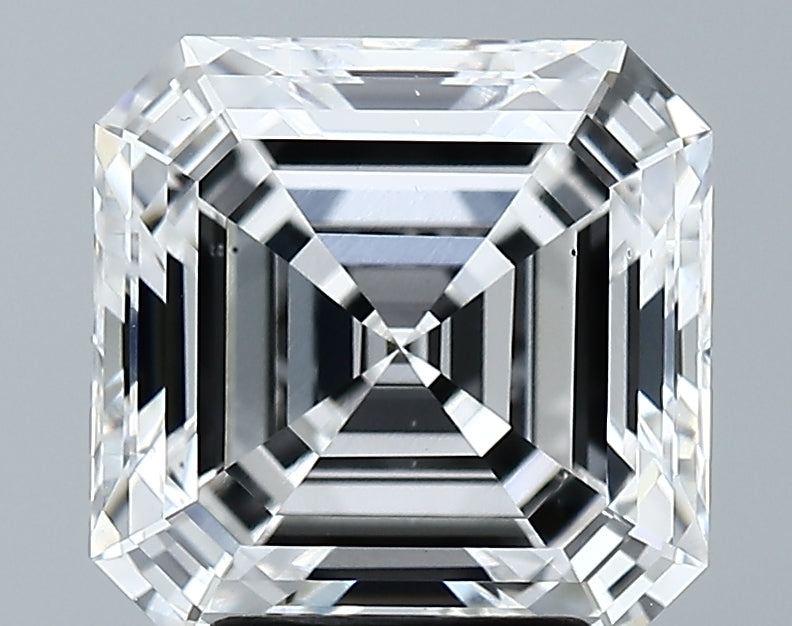 Lab-Grown 4.20 Carat Asscher Cut Diamond color E Clarity SI1 With GIA Certificate, precious stones, engagement diamonds