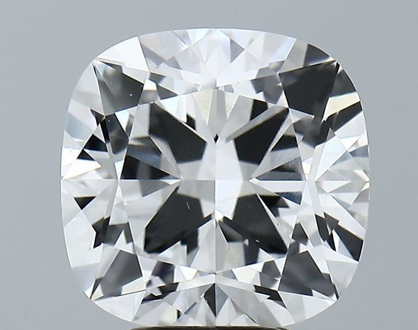 Lab-Grown 4.58 Carat Square Cushion Cut Diamond color E Clarity VVS2, precious stones, engagement diamonds