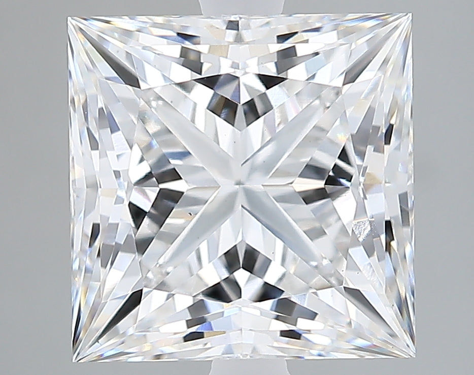 Lab-Grown 4.34 Carat Princess Cut Diamond color E Clarity VS1 With GIA Certificate, precious stones, engagement diamonds