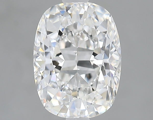 Lab-Grown 2.01 Carat Cushion Modified Brilliant Cut Diamond color E Clarity VVS2, precious stones, engagement diamonds