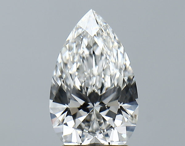 Lab-Grown 2.05 Carat Pear Shape Diamond color E Clarity VVS2, precious stones, engagement diamonds