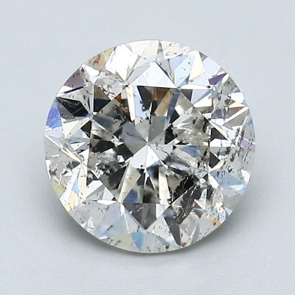 1.63 Carat Round Brilliant Natural Mined Diamond I Color I2 Clarity With GIA Certificate, natural diamonds, precious stones, engagement diamonds