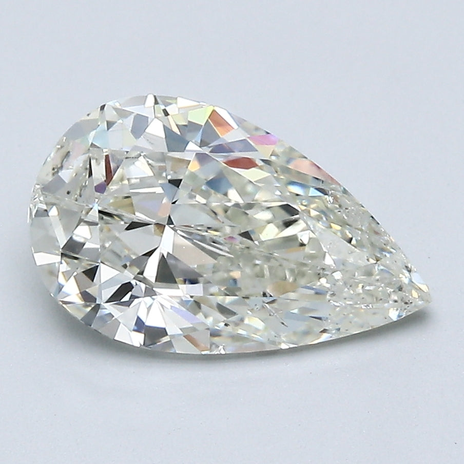 2.4 Carat Pear Shape Diamond K-SI2 Natural GIA Loose, natural diamonds, precious stones, engagement diamonds