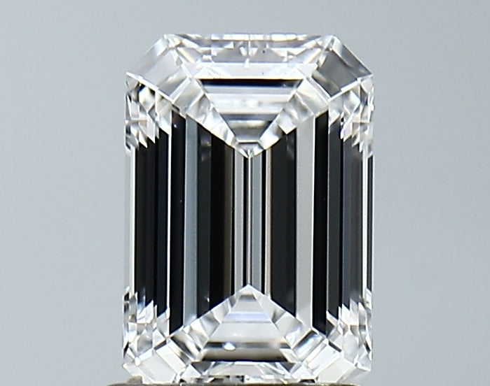 Lab-Grown 1.32 Carat Emerald Cut Diamond color E Clarity VVS2 With GIA Certificate, precious stones, engagement diamonds