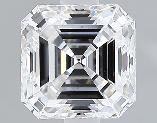 Lab-Grown 1.28 Carat Asscher Cut Diamond color E Clarity VS2 With GIA Certificate, precious stones, engagement diamonds