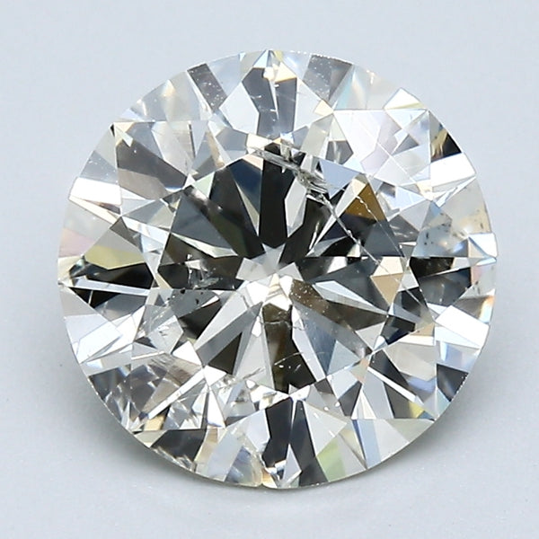 2.40 Carat Round Brilliant Natural Mined Diamond L Color I1 Clarity With GIA Certificate, natural diamonds, precious stones, engagement diamonds