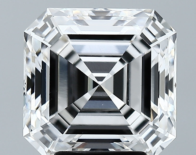 Lab-Grown 4.59 Carat Asscher Cut Diamond color E Clarity VVS2 With GIA Certificate, precious stones, engagement diamonds