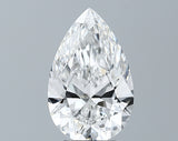 Lab-Grown 3.02 Carat Pear Shape Diamond color E Clarity VS1 With GIA Certificate, precious stones, engagement diamonds