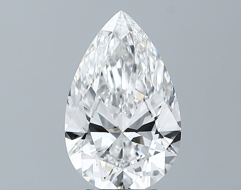 Lab-Grown 3.02 Carat Pear Shape Diamond color E Clarity VS1 With GIA Certificate, precious stones, engagement diamonds