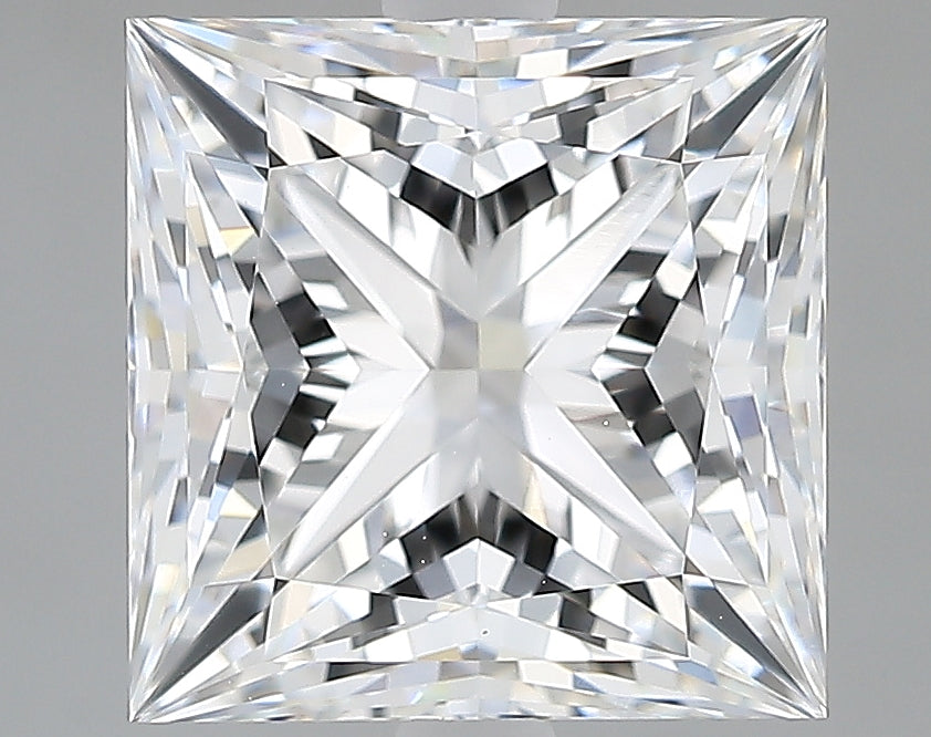 Lab-Grown 3.23 Carat Princess Cut Diamond color D Clarity VVS2, precious stones, engagement diamonds