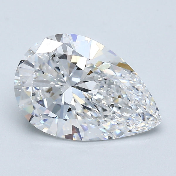 2.63 Carat Pear Shape Natural Mined Diamond E Color SI1 Clarity With GIA Certificate, natural diamonds, precious stones, engagement diamonds