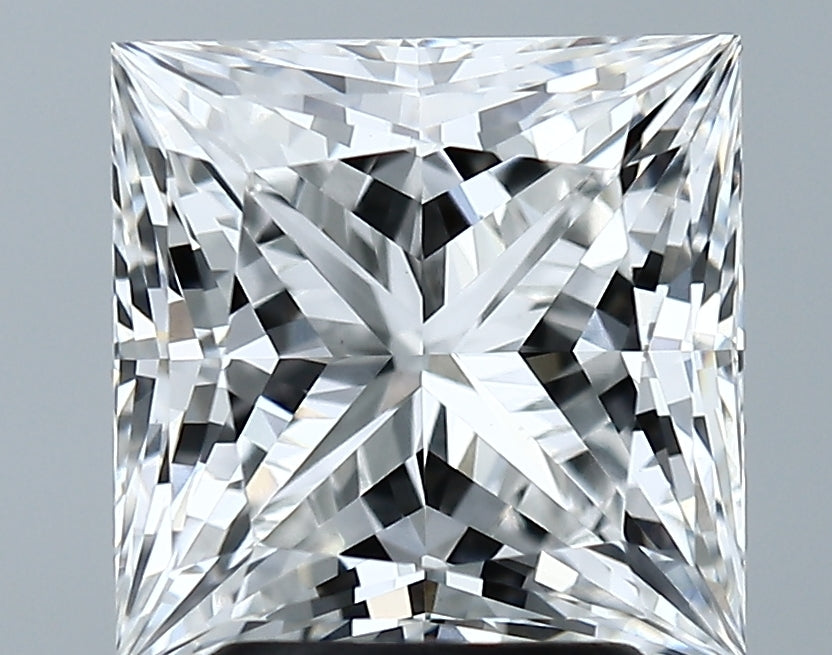 Lab-Grown 3.10 Carat Princess Cut Diamond color E Clarity VS1 With GIA Certificate, precious stones, engagement diamonds