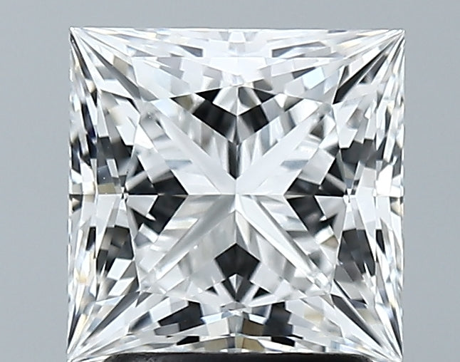 Lab-Grown 2.11 Carat Princess Cut Diamond color E Clarity VVS1 With GIA Certificate, precious stones, engagement diamonds