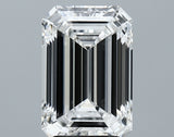 Lab-Grown 4.04 Carat Emerald Cut Diamond color E Clarity VS1 With GIA Certificate, precious stones, engagement diamonds