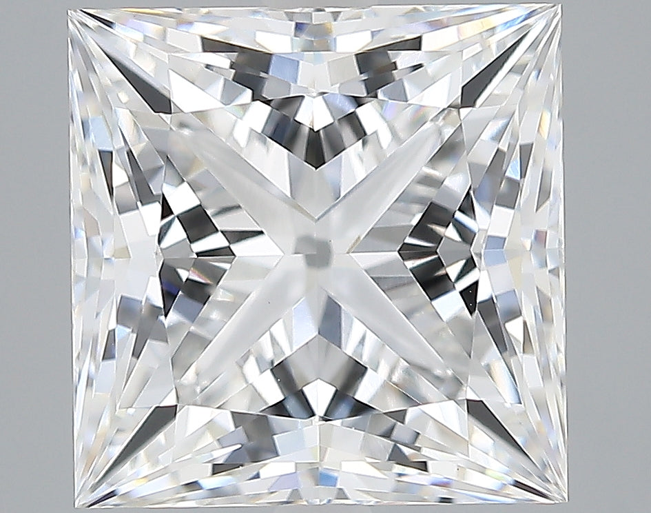 Lab-Grown 4.69 Carat Princess Cut Diamond color E Clarity VVS2, precious stones, engagement diamonds