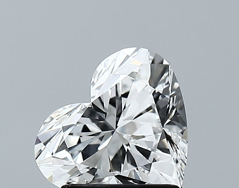 Lab-Grown 1.45 Carat Heart Shape Diamond color E Clarity VVS2 With GIA Certificate, precious stones, engagement diamonds