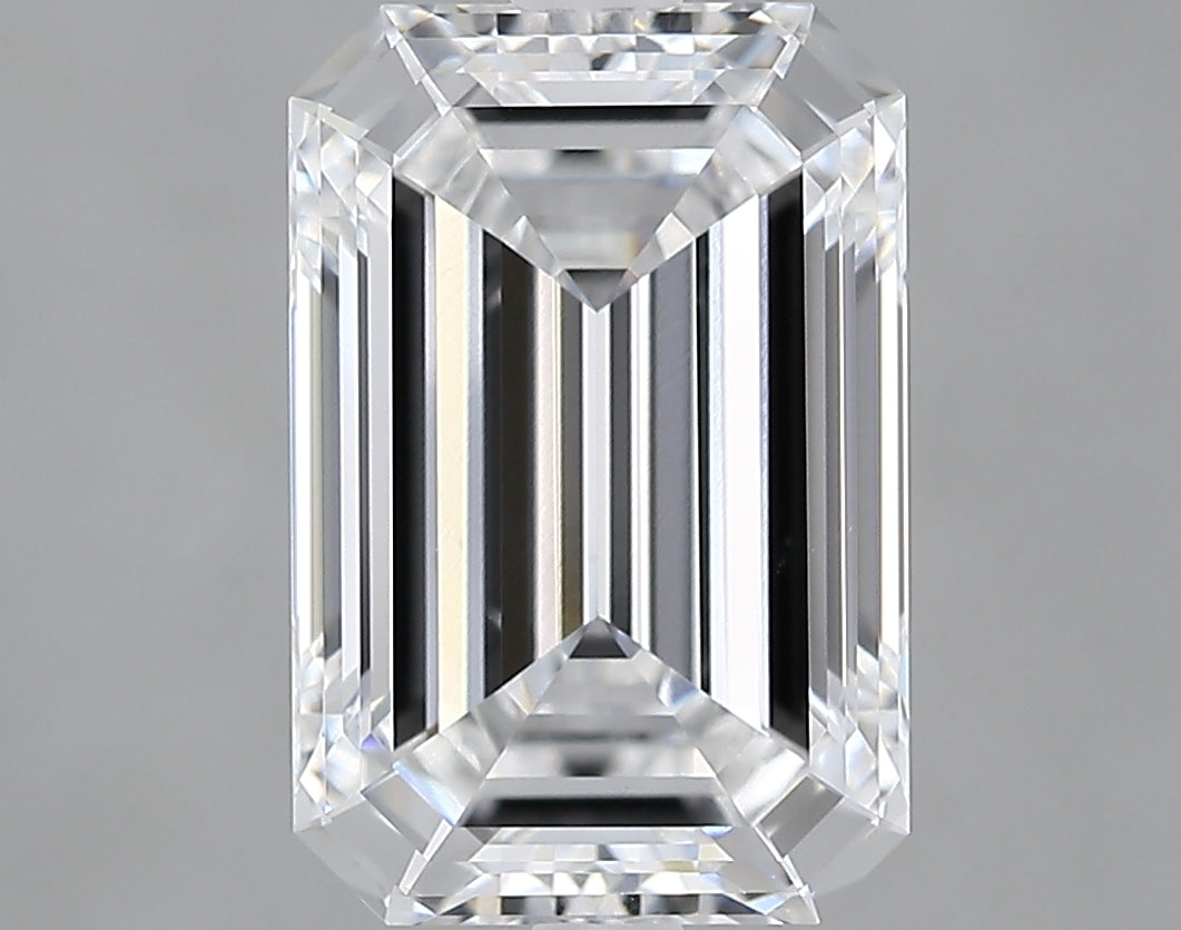 Lab-Grown 3.17 Carat Emerald Cut Diamond color E Clarity VS1 With GIA Certificate, precious stones, engagement diamonds