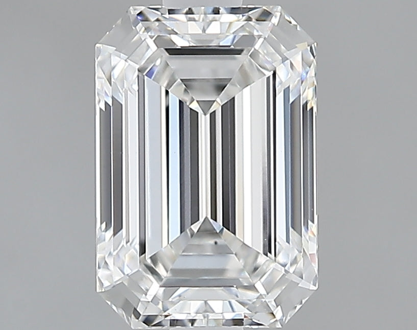 Lab-Grown 1.55 Carat Emerald Cut Diamond color E Clarity VVS2, precious stones, engagement diamonds