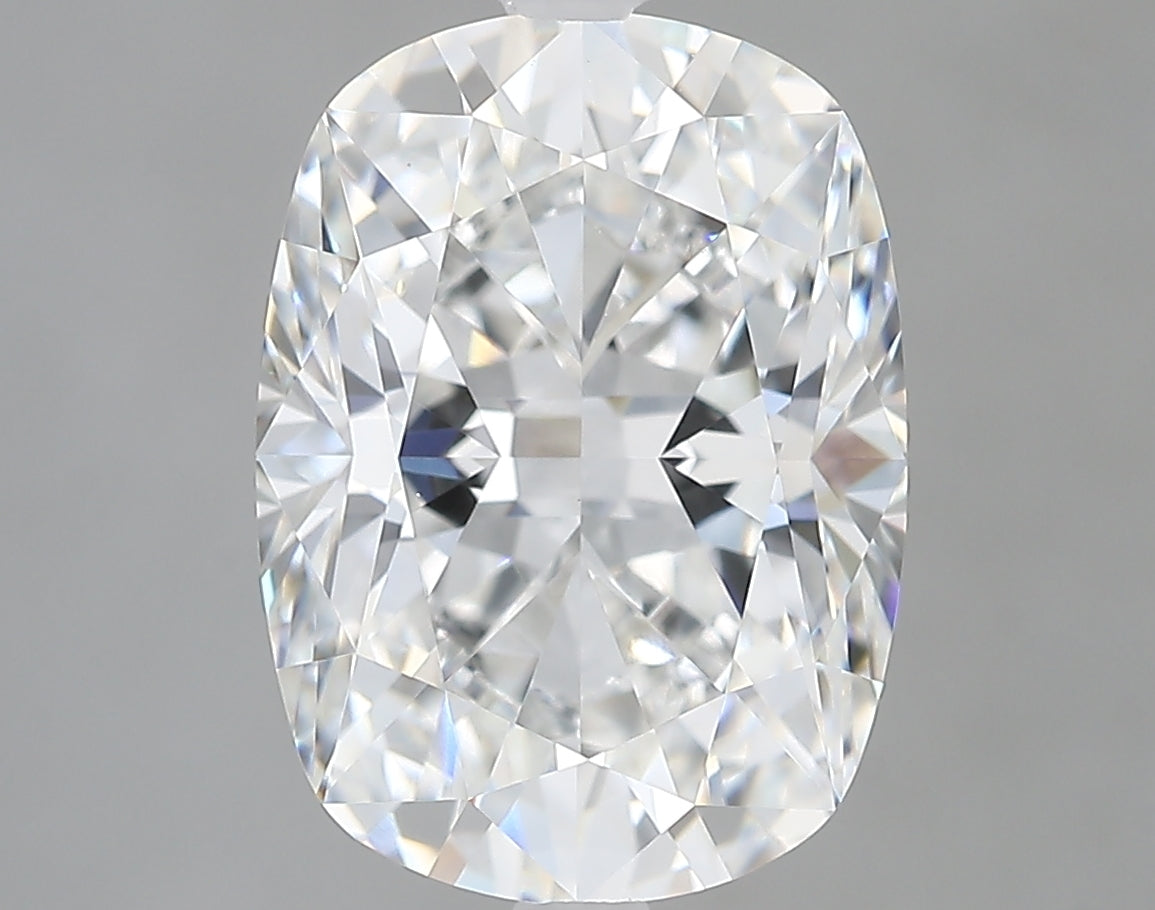 Lab-Grown 3.82 Carat Cushion Brilliant Diamond color E Clarity VVS2, precious stones, engagement diamonds