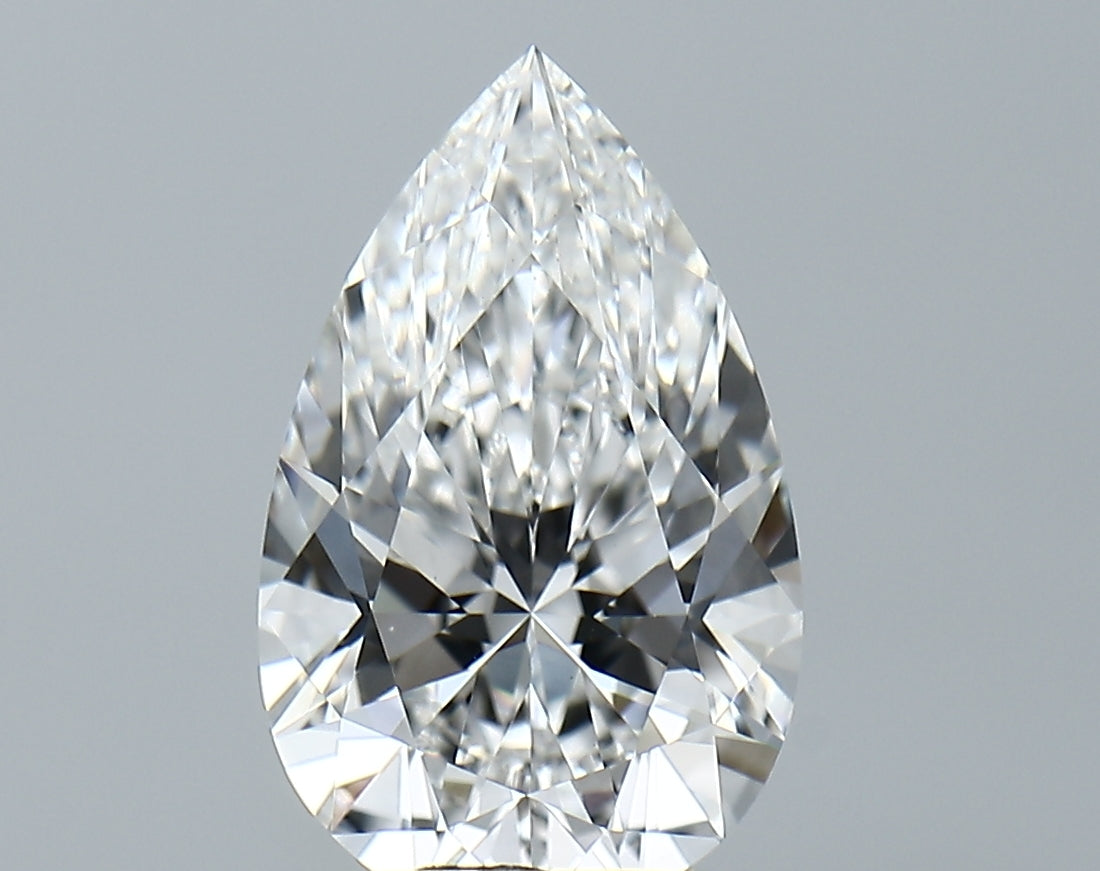 Lab-Grown 3.10 Carat Pear Shape Diamond color E Clarity VVS2, precious stones, engagement diamonds