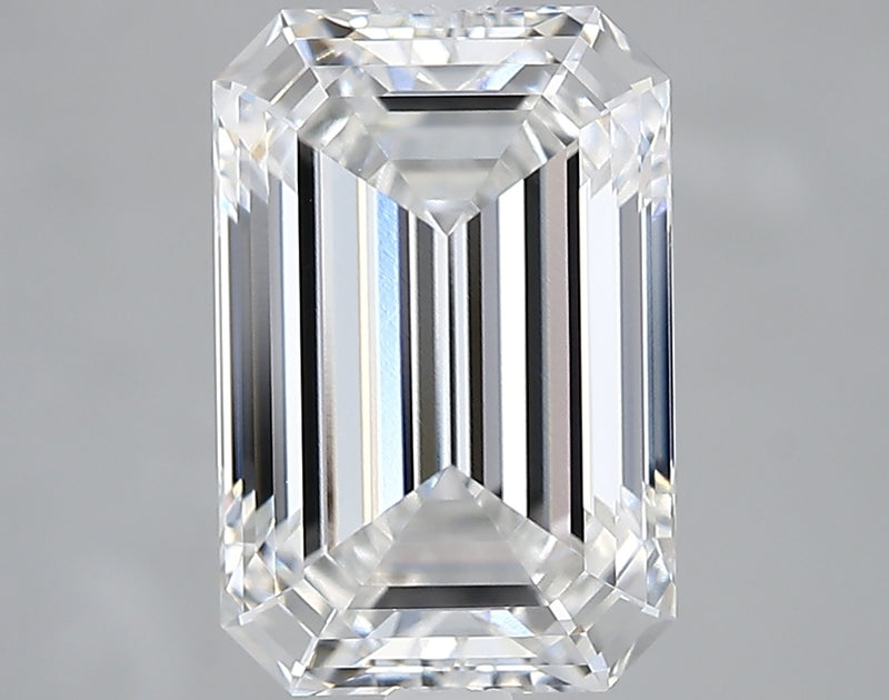 Lab-Grown 3.10 Carat Emerald Cut Diamond color F Clarity VVS1, precious stones, engagement diamonds