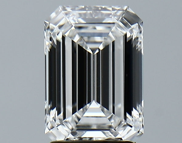 Lab-Grown 2.07 Carat Emerald Cut Diamond color E Clarity VVS2 With GIA Certificate, precious stones, engagement diamonds