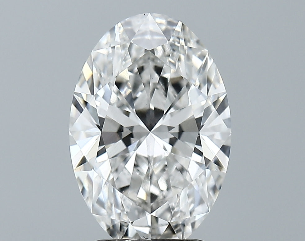 Lab-Grown 2.62 Carat Oval Shape Diamond color E Clarity VS1, precious stones, engagement diamonds
